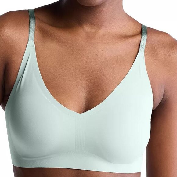 Calvin Klein Invisibles Comfort Lightly Lined Triangle Bralette Size L - Picture 1 of 2